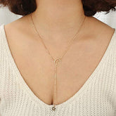 ARZONAI Minimalist Korean Star Moon Pendant Choker Necklace For Women Girls